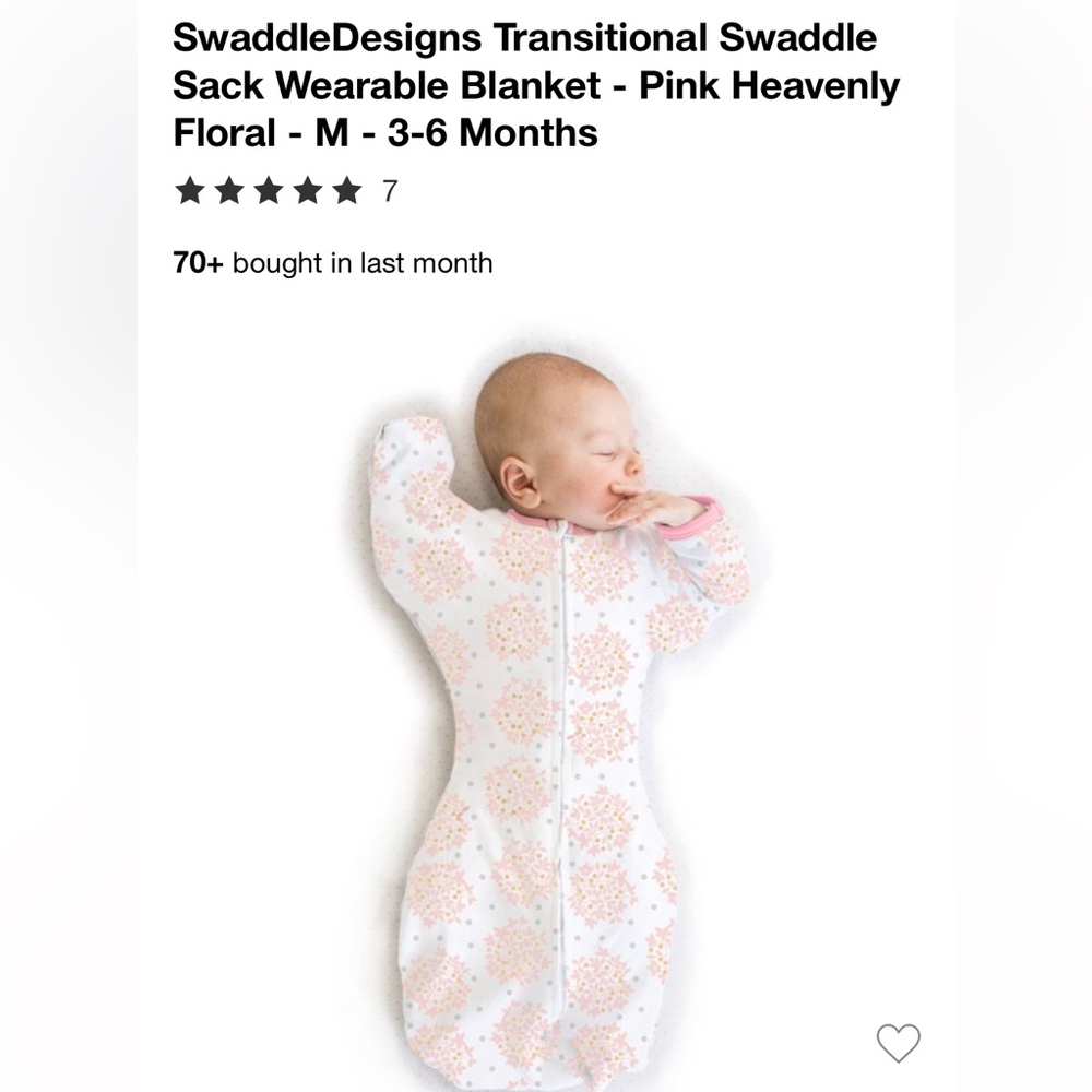 Swaddle designs transitional sleep sack 3-6 months
